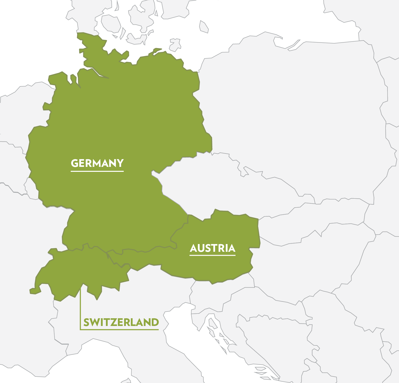 Map Of Austria Switzerland And Germany - Maps of the World
