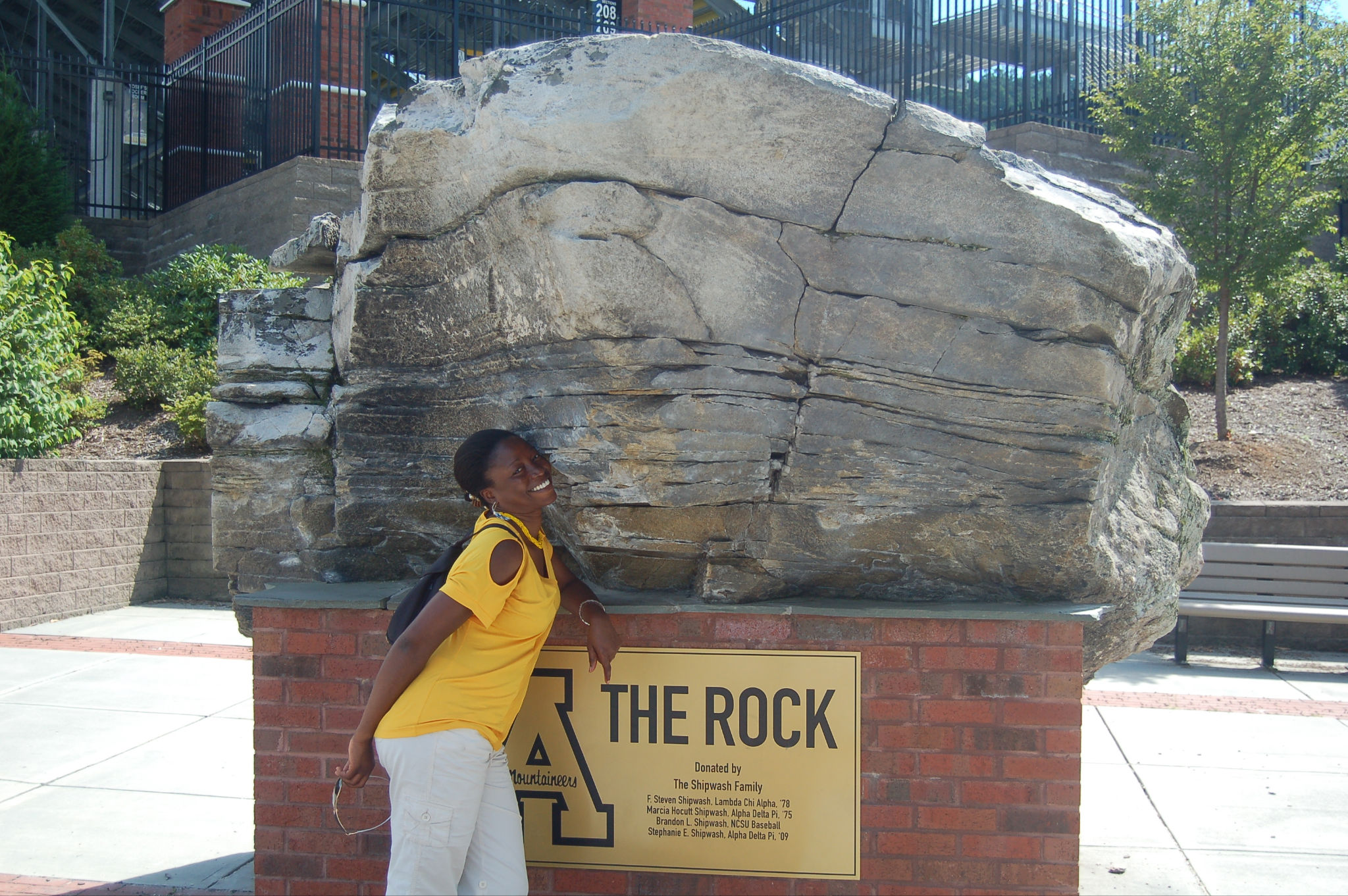 At Appalachian State University, next to the stadium.