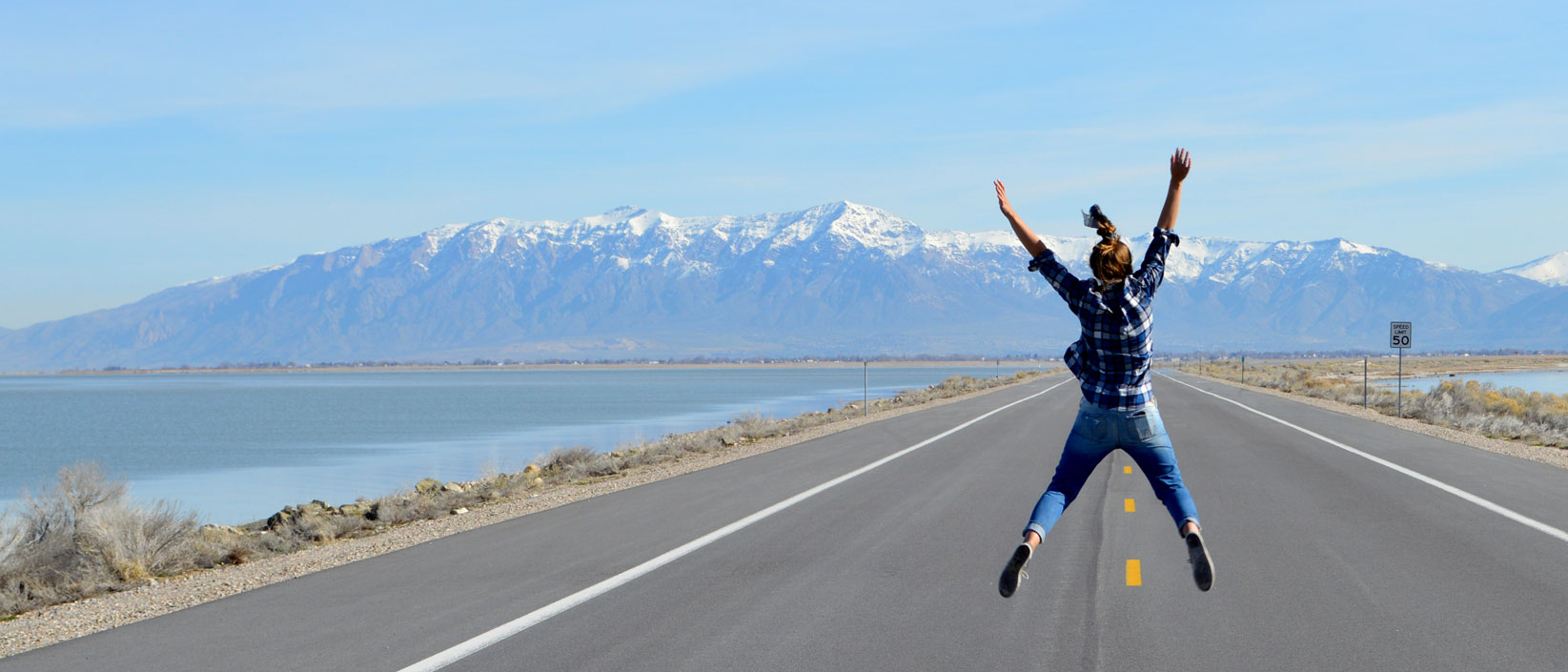 "Windows to the World. Studying abroad allows students to discover different places and explore more. Picture is taken at Salt Lake, Utah."